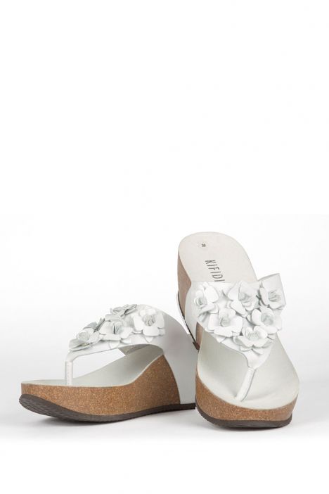 10671 Ch-Kifidis Kadın Terlik 36-41 Beyaz / White