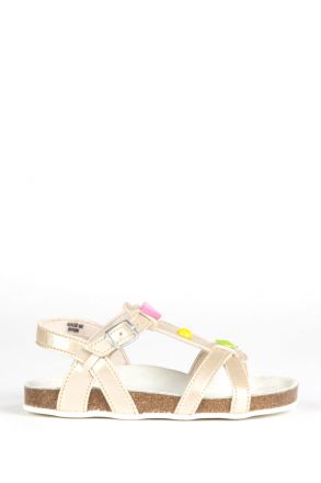 10784 Ch-Kifidis Çocuk Sandalet 25-30 Bej / Beige