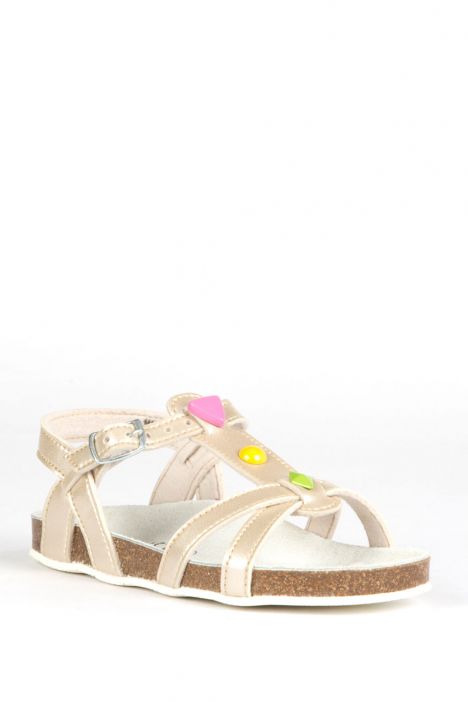 10784 Ch-Kifidis Çocuk Sandalet 25-30 Bej / Beige