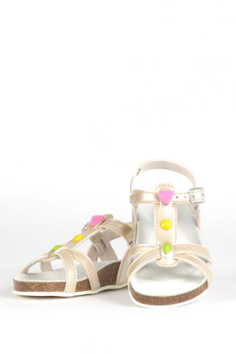 10784 Ch-Kifidis Çocuk Sandalet 25-30 Bej / Beige