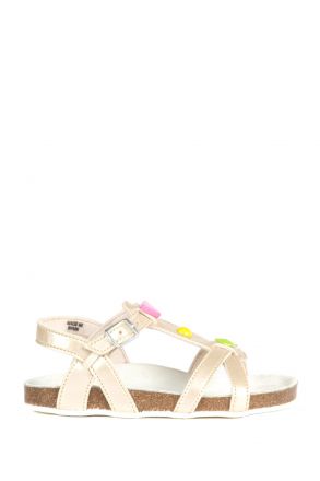 10784 Ch-Kifidis Çocuk Sandalet 31-35 Bej / Beige