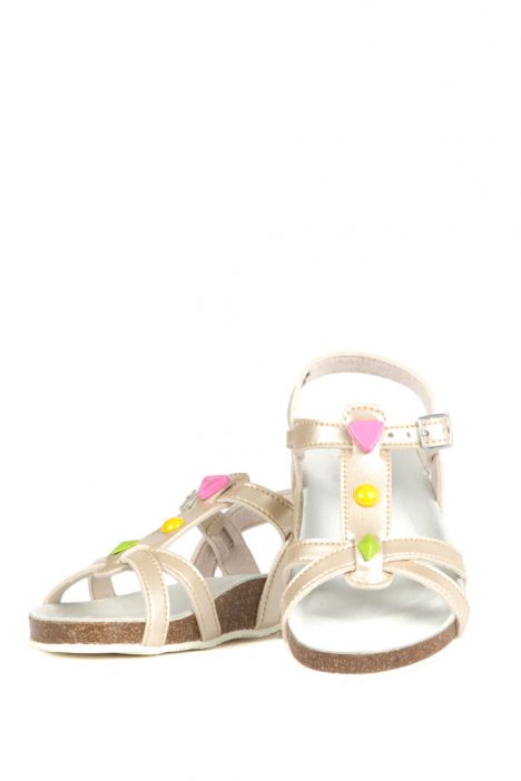 10784 Ch-Kifidis Çocuk Sandalet 31-35 Bej / Beige