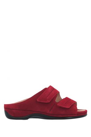 1080 Berkemann Fedora Kadın Anatomik Deri Terlik 3.0-8.5 Rot - Velours - 250