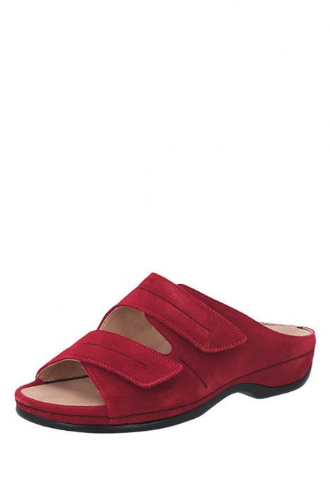1080 Berkemann Fedora Kadın Anatomik Deri Terlik 3.0-8.5 Rot - Velours - 250