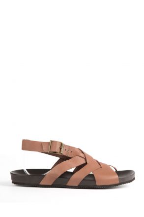 10811 Ch-Kifidis Erkek Sandalet 40-46 Kahverengi / Brown