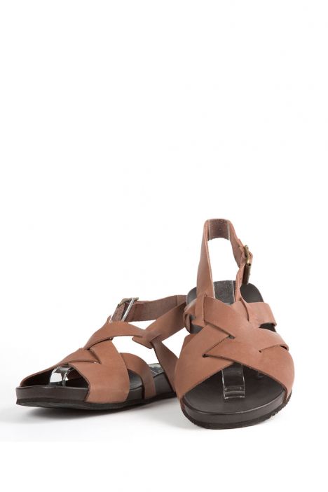 10811 Ch-Kifidis Erkek Sandalet 40-46 Kahverengi / Brown