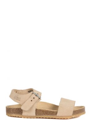 10889 Ch-Kifidis Çocuk Sandalet 21-30 Nubuk Bej / Nubuck Beige