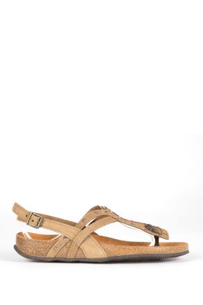 10950 Ch-Kifidis Kadın Sandalet 36-41 Kahverengi / Brown