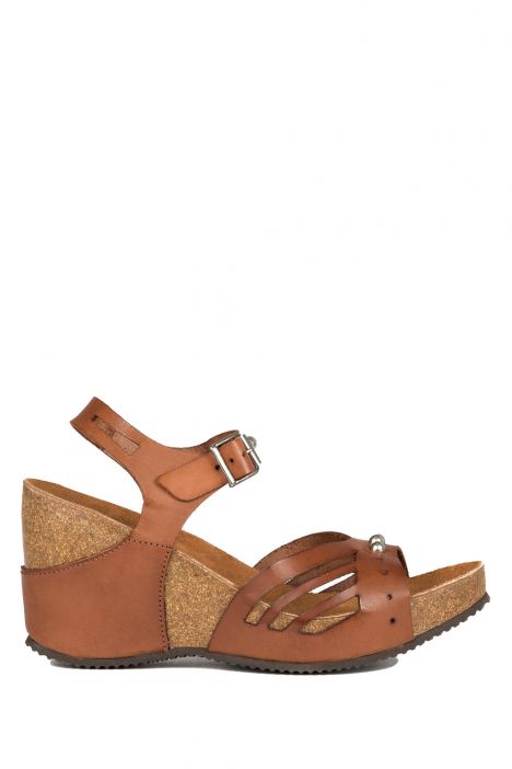 10969 Ch-Kifidis Kadın Sandalet 36-41 CUOIO-KAHVERENGİ TONU