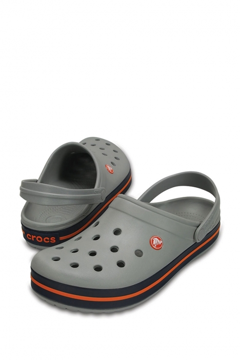 Crocs 11016 Crocband Unisex Sandalet 36-46 Light Grey / Navy