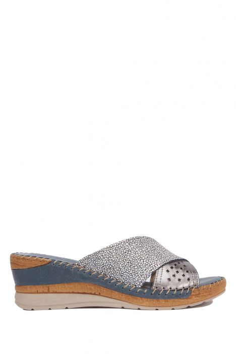 11246 Riposella Kadın Terlik 35-40 Mavi / Blue