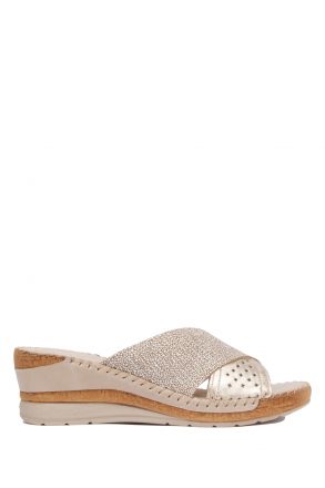 11246 Riposella Kadın Terlik 35-40 Bej / Beige