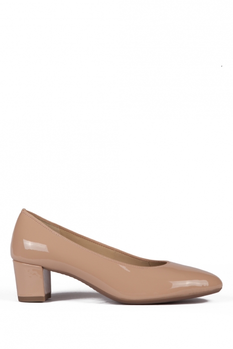 11486 Ara Shoes Kadın Topuklu Rugan Ayakkabı 3-7 SOFTLACK, PUDER - 06SP