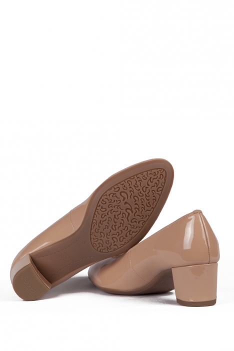 11486 Ara Shoes Kadın Topuklu Rugan Ayakkabı 3-7 SOFTLACK, PUDER - 06SP