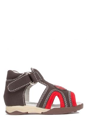 114938 Cortina Çocuk Ayakkabı 19-25 D.BROWN-RED