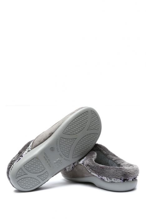 115447 Kifidis Home Kadın Örme Ev Terliği 36-41 Gri-Mor/Negro 2
