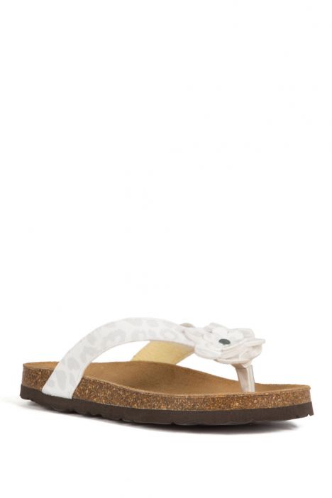 11649 Ch-Kifidis Çocuk Terlik 31-35 Beyaz / White