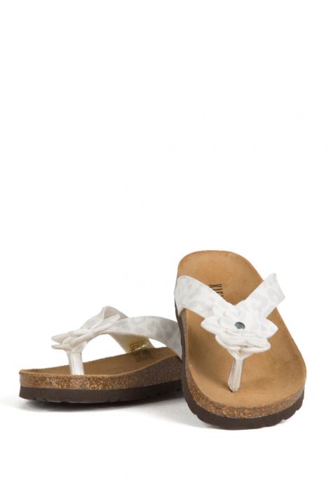 11649 Ch-Kifidis Çocuk Terlik 31-35 Beyaz / White