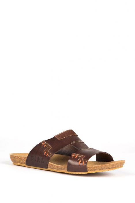 11695 Ch-Kifidis Erkek Terlik 40-46 Kahverengi / Brown
