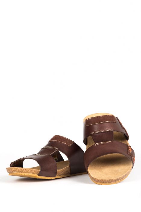 11695 Ch-Kifidis Erkek Terlik 40-46 Kahverengi / Brown