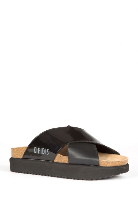 11837 Ch-Kifidis Kadın Terlik 36-41 Siyah / Black
