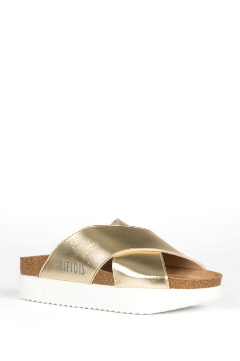 11837 Ch-Kifidis Kadın Terlik 36-41 Dore / Gold