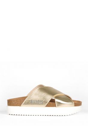11837 Ch-Kifidis Kadın Terlik 36-41 Dore / Gold