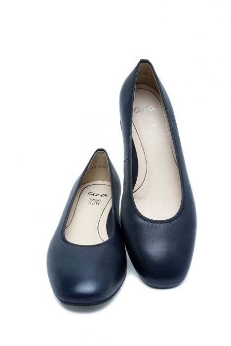 11838 Ara Shoes Graz Kadın Topuklu Ayakkabı 5.5-6.0 02 PLAIN BLACK,BASIC BLUE