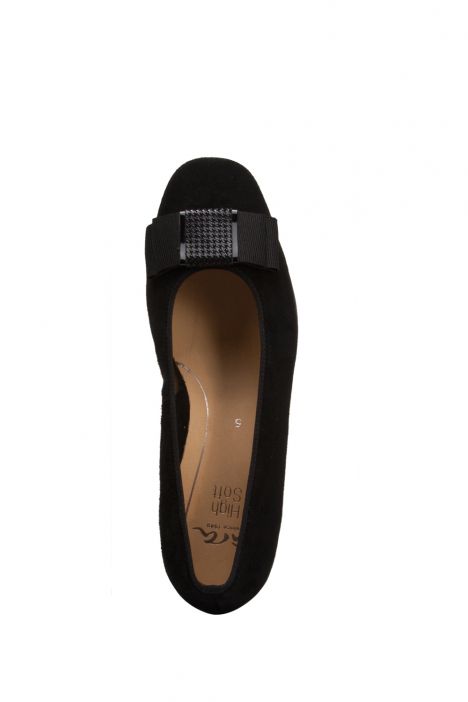 11884 Ara Shoes Graz Kadın Topuklu Ayakkabı 3.5-9.0 SAMTCHE,LAC/PEP,BLACK - 01SB