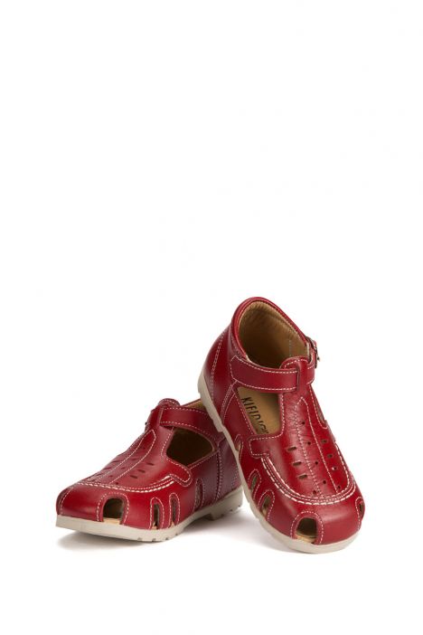 120 Kalite Çocuk Ayakkabı 25-30 Kırmızı / Red