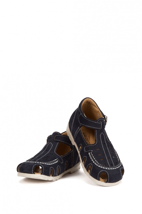 120 Kalite Çocuk Ayakkabı 25-30 Nubuk Lacivert / Nubuck Navy