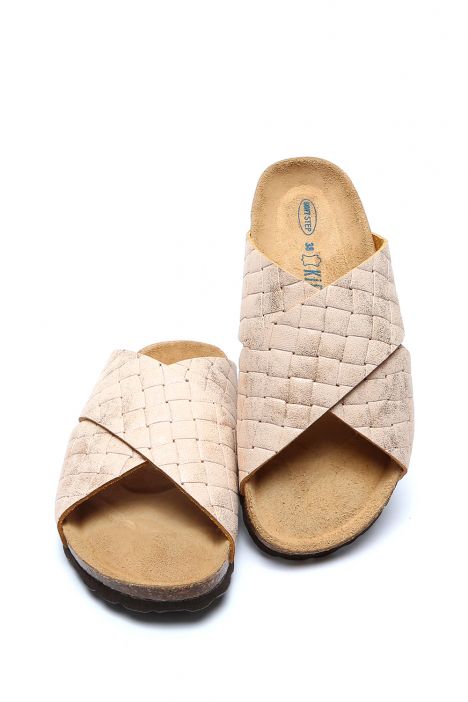 12062 Ch-Kifidis Soft Step Kadın Çapraz Bantlı Mantar Terlik 36-41 Cipria