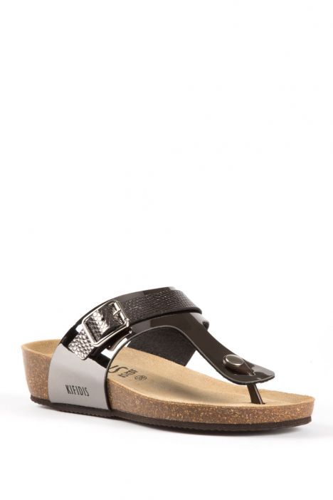 12068 Kifidis-Ch Kadın Terlik 36-40 Gri / Silver
