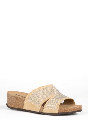 12107 Ch-Kifidis Kadın Terlik 36-41 Bej / Beige