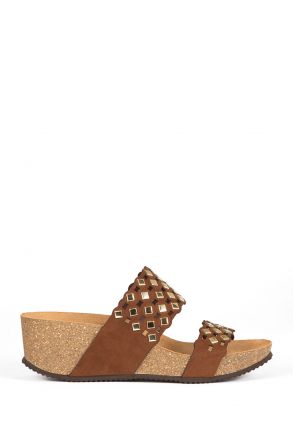 12111 Ch-Kifidis Kadın Terlik 36-41 DARK BROWN