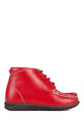 128 Kalite Çocuk Ayakkabı 25-30 Kırmızı / Red