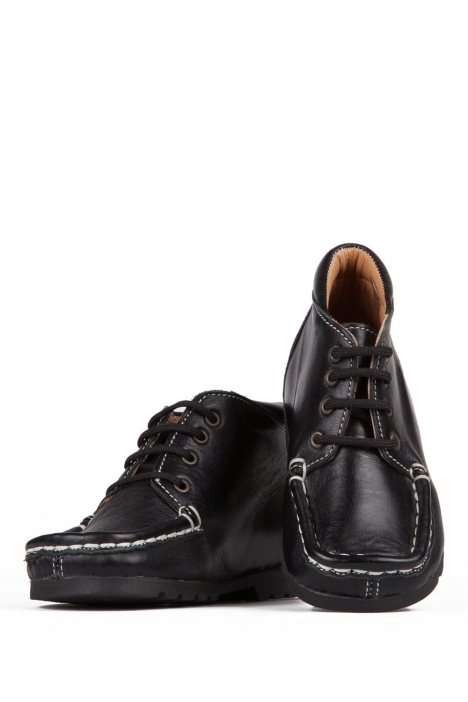 128 Kalite İlk Adım Çocuk Ayakkabısı 19-24 Siyah / Black