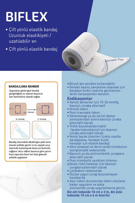 1303 Thuasne Biflex Hopital 16+ 10cm x 4m STD