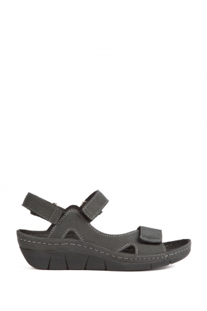 1320 Berkemann Kadın Anatomik Sandalet 3-7,5 Nub.Grey - 947