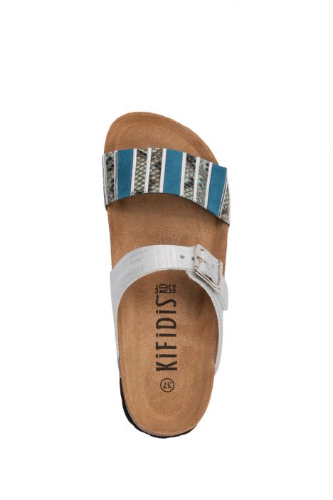 13445 Ch-Kifidis Kadın Terlik 36-41 Gri / Argento