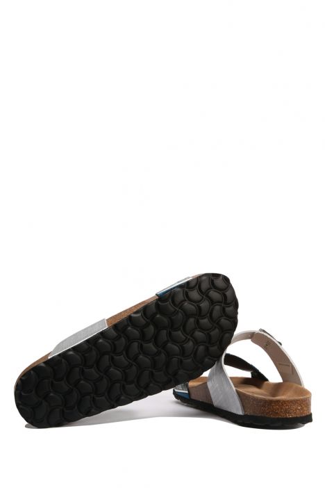 13445 Ch-Kifidis Kadın Terlik 36-41 Gri / Argento