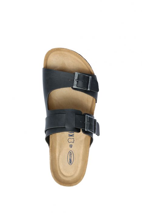13471 Ch-Kifidis Soft Step Erkek Çift Bantlı Mantar Terlik 41-46 Grey/Gri