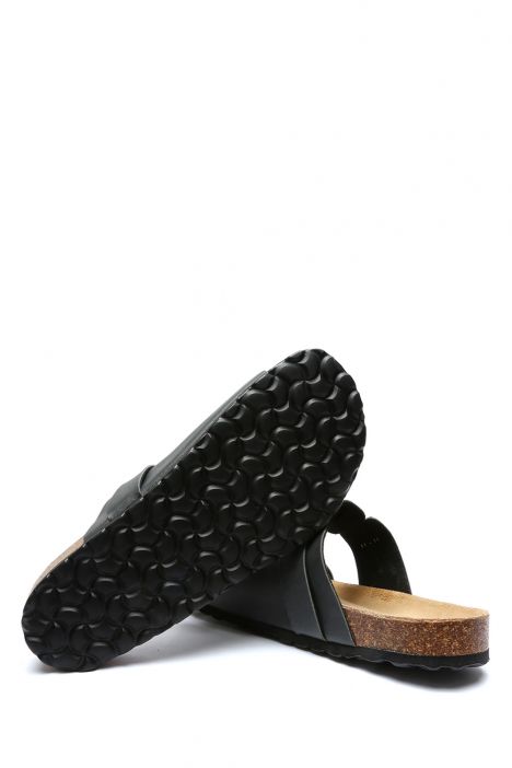13471 Ch-Kifidis Soft Step Erkek Çift Bantlı Mantar Terlik 41-46 Grey/Gri