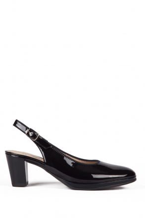 13485 Ara Shoes Kadın Topuklu Rugan Ayakkabı 3-7 SOFTLACK, BLAU - 07SB