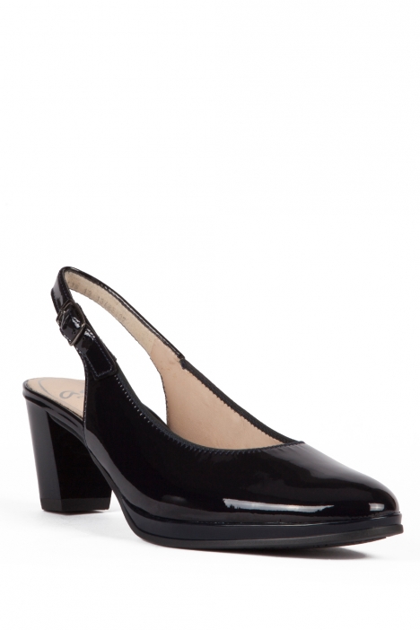 13485 Ara Shoes Kadın Topuklu Rugan Ayakkabı 3-7 SOFTLACK, BLAU - 07SB