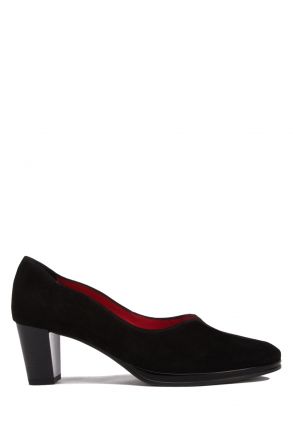 13493 Ara Shoes Kadın Topuklu Süet Ayakkabı 4.0-6.5 SAMTCHEVRO, SCHWARZ - 01SS