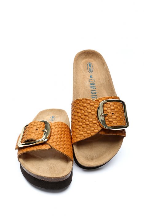 13751 Ch-Kifidis Soft Step Kadın Tek Bantlı Mantar Terlik 36-41 Yellow/Sarı
