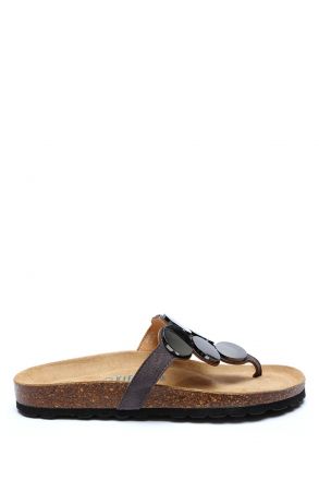 14091 Ch-Kifidis Soft Step Kadın Parmak Arası Mantar Terlik 36-41 Anthracite/Antrasit