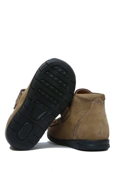 141 Kalite Çocuk Ayakkabı 25-30 Nubuk Bej / Nubuck Beige