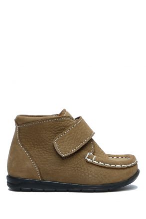 141 Kalite Çocuk Ayakkabı 25-30 Nubuk Bej / Nubuck Beige